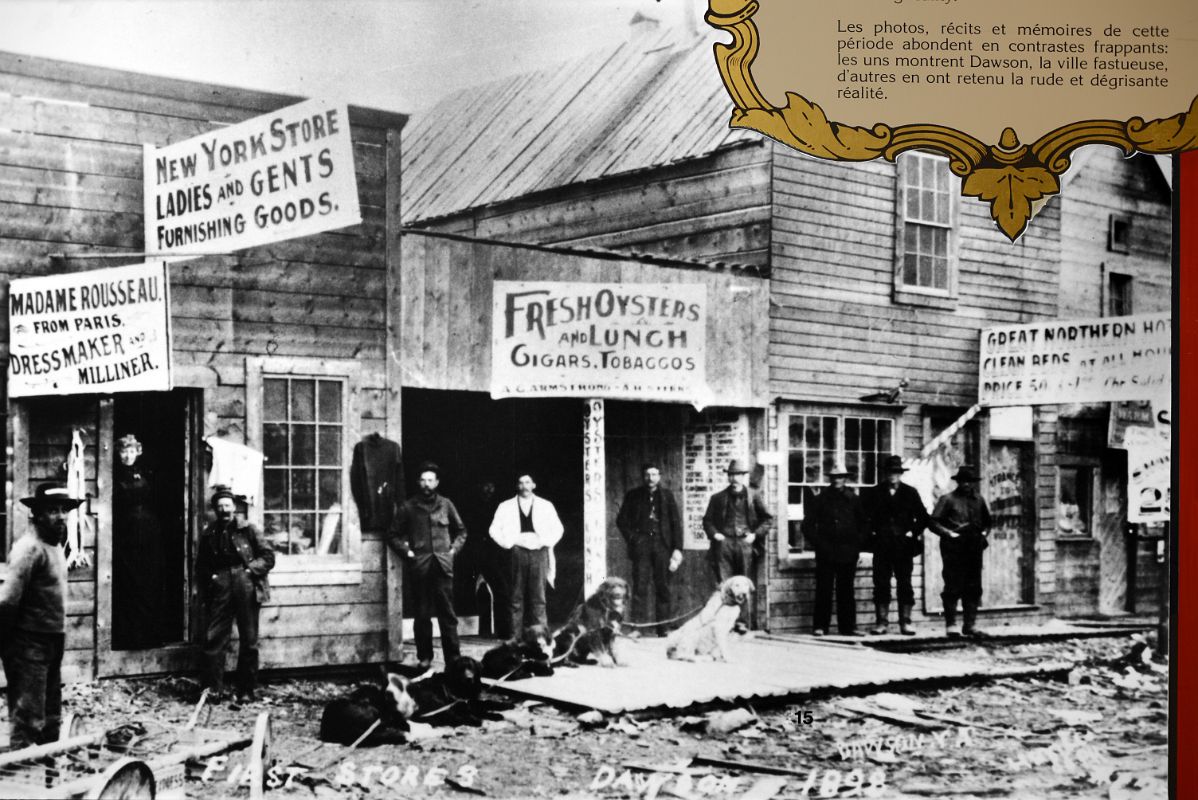 17D Photo Of Shops From Gold Rush In Harringtons Store Dawson As They Saw It In Dawson City Yukon